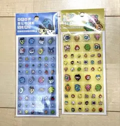 【正規品 】たまごっち タイルみたいなシール ドロップブロックシール2枚