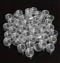 【まとめ売り】クリアケース 10g 25個 ネジ式 小分け 透明容器