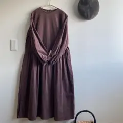 コーデュロイ ロングワンピース