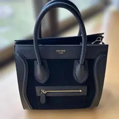 ブラックレザー セリーヌノベルティトートバッグ