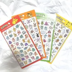 韓国 ポケモン シール ドロップシール 4種セット 韓国公式