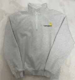 carhartt グレー ハーフジップ トレーナー