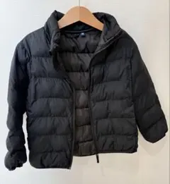 UNIQLO キッズ　ライトウォームパデットパーカ　ダウン　ブラック　110
