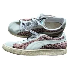 PUMA suede スエード　レオパード　ハラコ風切替　スニーカー