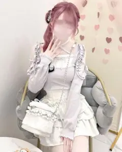 ハニーミュウ HONEY MEW チョーカー付きフリルショルダートップス