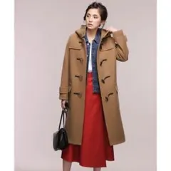 ナノユニバース メルトンロングダッフルコート