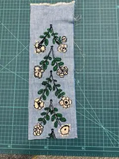 匿名配送⚮̈ミナペルホネン⚮̈twins 新作⚮̈刺繍生地 はぎれ *197