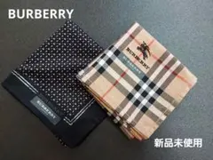 BURBERRY ハンカチセット ノバチェック柄 ドット柄 　ベージュ　黒　新品