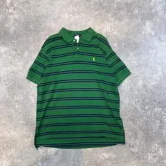 POLO Ralph Lauren 緑 ストライプ ポロシャツ