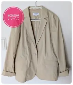 美品✮マックレガー ジャケット ベージュ春夏Lサイズ11号