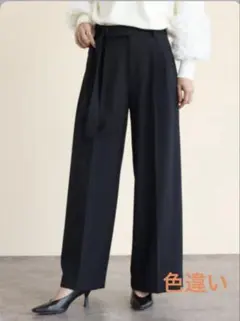 スコットクラブ系列 FENNEL ウエストベルトワイドパンツ