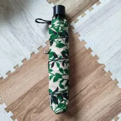 未使用訳アリ mabu 折りたたみ傘 リーフ柄のサムネイル