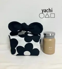 撥水加工生地使用❤️大人可愛い大きなお花柄のリボンのランチバッグ❤️お弁当袋