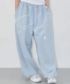 新品•未使用】betboyclub スウェットパンツblue 値下げ可能です