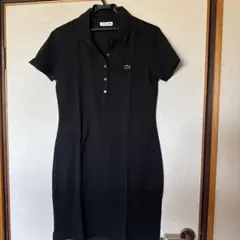 LACOSTE ラコステ ポロワンピース ブラック 38のサムネイル
