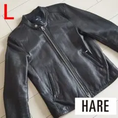 HARE ハレ シングル レザージャケット ブラック L