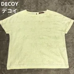 デコイ 花柄　前身レース プルオーバー イエロー Mサイズ【美品】のサムネイル