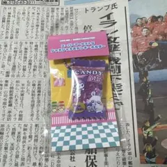 スーパーマーケットなシャカシャカおかしキーホルダー（モモンガとクロミ）