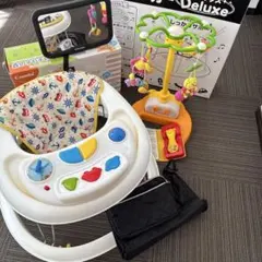 ベビー　メリー　歩行器　ウォーカー　鏡　ベビーカーバッグ　セット