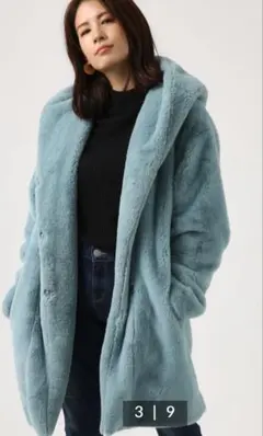 ア*ー様 AZULフェイクファー フード付きコート