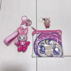 メゾピアノ ベリエちゃん ♡ 3点セット フラットポーチ めじるしアクセサリー