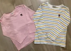 ダブルビー　薄手長袖カットソー 100、110cm 2枚セット