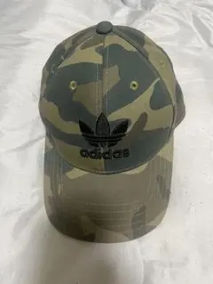 【美品】adidas カモフラージュキャップ 迷彩柄