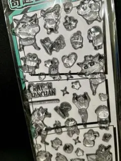 【大人気！】クレヨンしんちゃん　しんちゃん　白黒　シール　ボンボンドロップシール