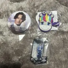 NAOKI 缶バッジ・ヘアクリップセット・アクリルスタンド