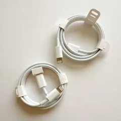 Apple純正 USB-C - Lightningケーブル (1m) 2本