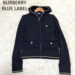 BURBERRY BLUE LABEL✨スウェットパーカー　　金釦　ホースロゴ