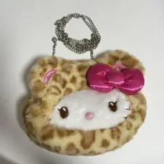 【美品】ヒョウ柄キティ　ポシェット(ポーチ)