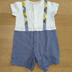 【ナルミヤ】同梱値引き有　ロンパース・カバーオール 80cm サスペンダー風