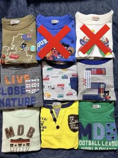 ミキハウスDOUBLE.B Tシャツ 12枚セット 100~110まとめ