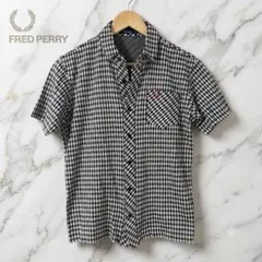 FRED PERRY ギンガムチェック 半袖シャツ Mサイズのサムネイル