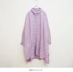 サンバレー　リネン製品染めシャツチュニックのサムネイル