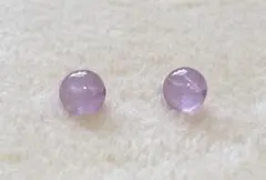 クンツァイト AAA 8mm ラウンドビーズ 2粒セット 天然石