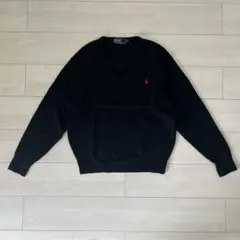 【美品】90s Polo Groud Vネックセーター