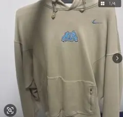 日本未発売 nike XXL デジタル ファイヤーパターン パーカー nyc 