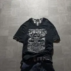 archive V neck s/s tee y2k grunge - メルカリ