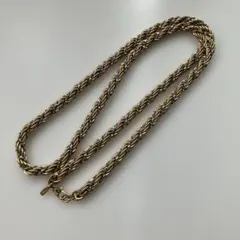 MONET ゴールドシルバー ツイストチェーンネックレス