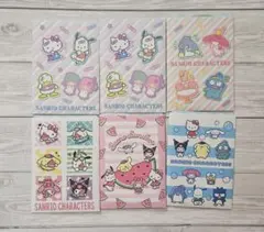 はごろもシーチキン サンリオキャラクタークリアファイル6枚セット