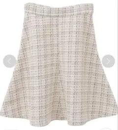 新品未使用タグ付き トランテアン ソン ドゥ モード ツイードフレアミニスカート