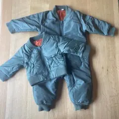 オリーブグリーン ジャケット・ジャンプスーツセット