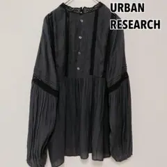 URBAN RESEARCH アーバンリサーチ 長袖ブラウス　ブラック