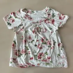 SUPER HAKKA 花柄 半袖Tシャツ レース袖のサムネイル