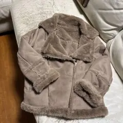 美品　fifth ブラウン フェイクファー ジャケット