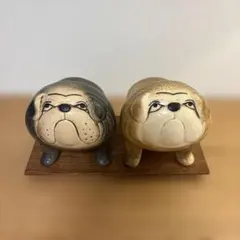 手書きサイン】リサラーソン ケンネル ボクサー 犬 置物 20年前購入