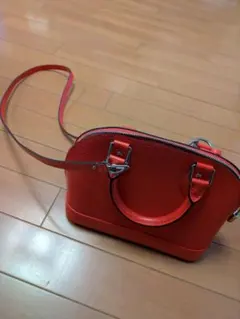 ルイヴィトン レッド ショルダーバッグ アルマBB