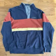 L.L.Bean ハーフジップ スウェット M カラーブロックのサムネイル